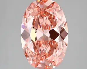 3.64ct FANCY VIVID  PINK VS1 Oval Old Miner (IGI)