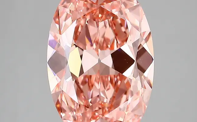3.64ct FANCY VIVID  PINK VS1 Oval Old Miner (IGI)