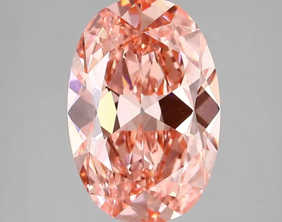 3.64ct FANCY VIVID  PINK VS1 Oval Old Miner (IGI)
