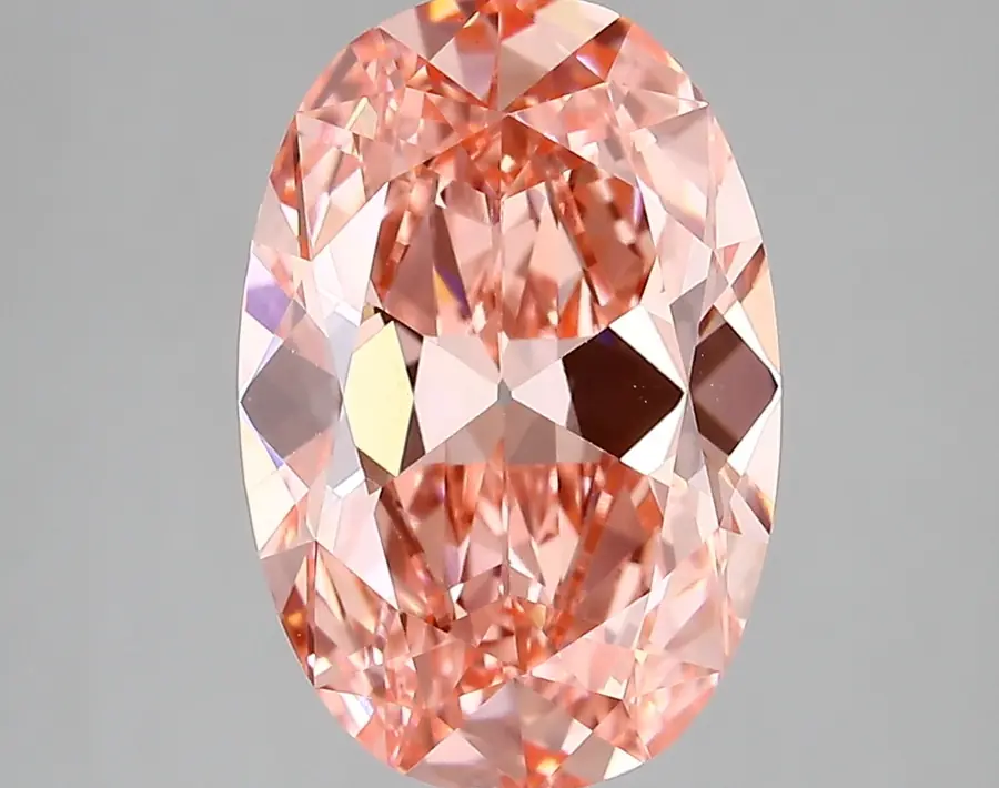 3.64ct FANCY VIVID  PINK VS1 Oval Old Miner (IGI)