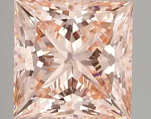 3.58ct FANCY VIVID  PINK VVS2 Princess (IGI)