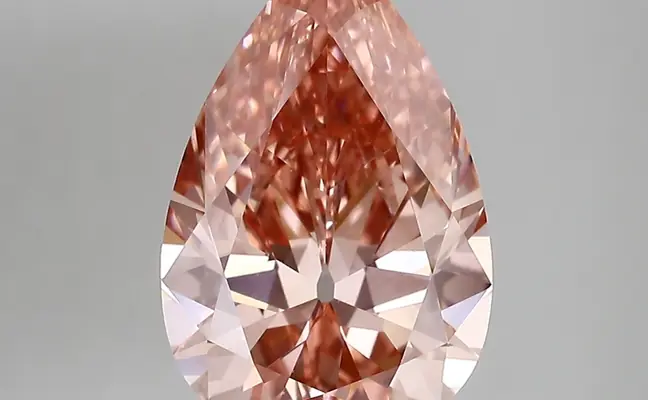 3.55ct FANCY VIVID  PINK VS2 Pear (IGI)