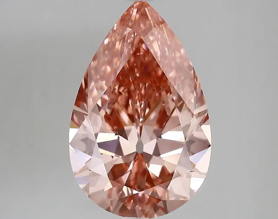 3.55ct FANCY VIVID  PINK VS2 Pear (IGI)