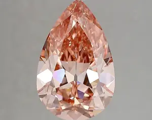 3.53ct FANCY VIVID  PINK VVS2 Pear (IGI)