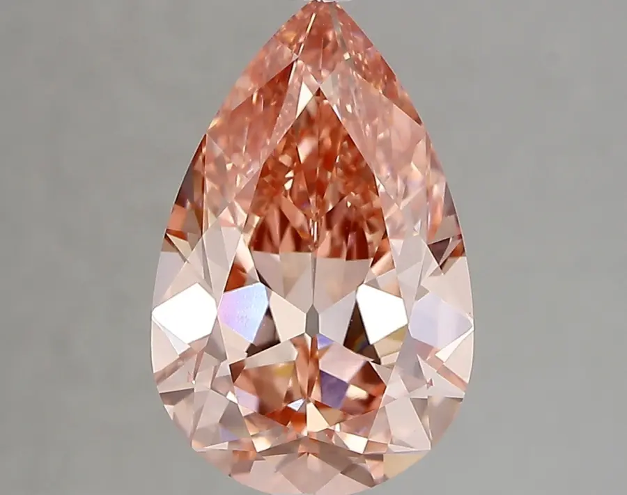 3.53ct FANCY VIVID  PINK VVS2 Pear (IGI)