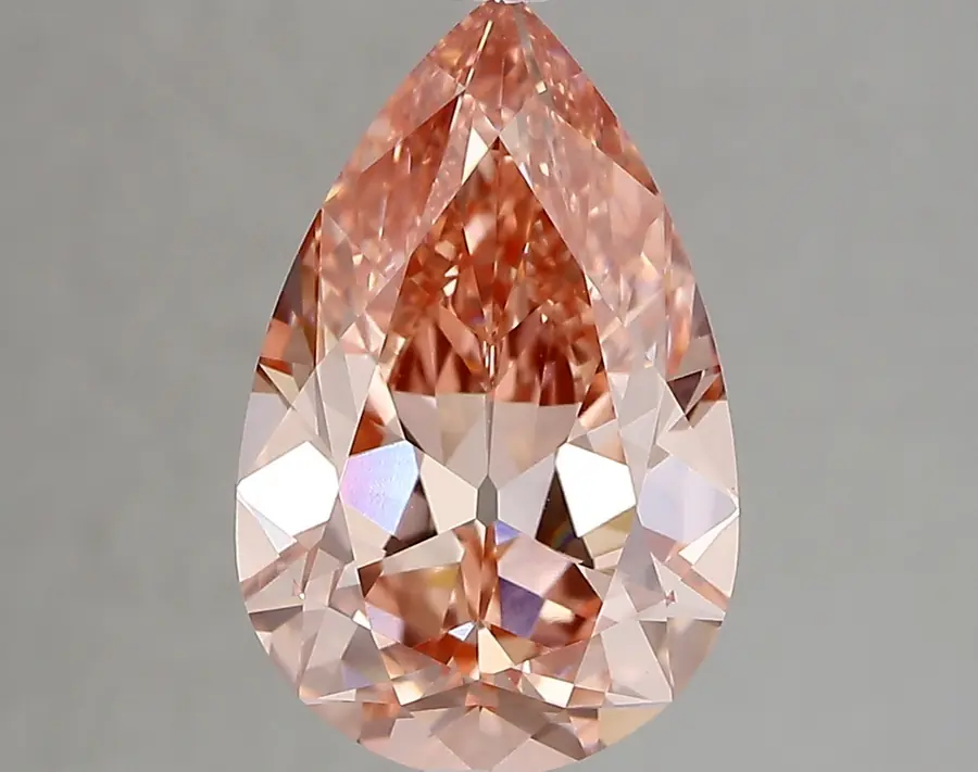 3.53ct FANCY VIVID  PINK VVS2 Pear (IGI)