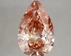 3.47ct FANCY VIVID  PINK VVS2 Pear (IGI)