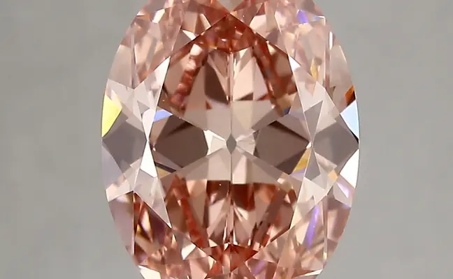 3.45ct FANCY VIVID  PINK VVS2 Oval Old Miner (IGI)