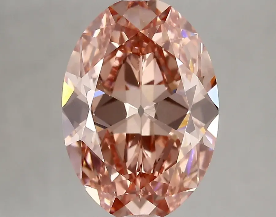 3.45ct FANCY VIVID  PINK VVS2 Oval Old Miner (IGI)