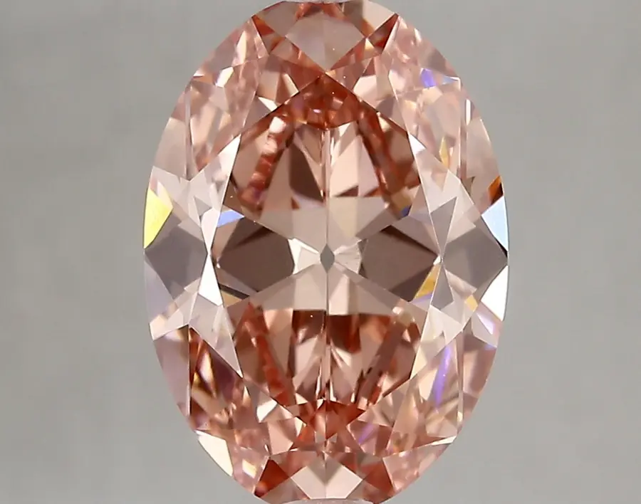 3.45ct FANCY VIVID  PINK VVS2 Oval Old Miner (IGI)