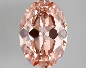 3.44ct FANCY VIVID  PINK VVS2 Oval Old Miner (IGI)