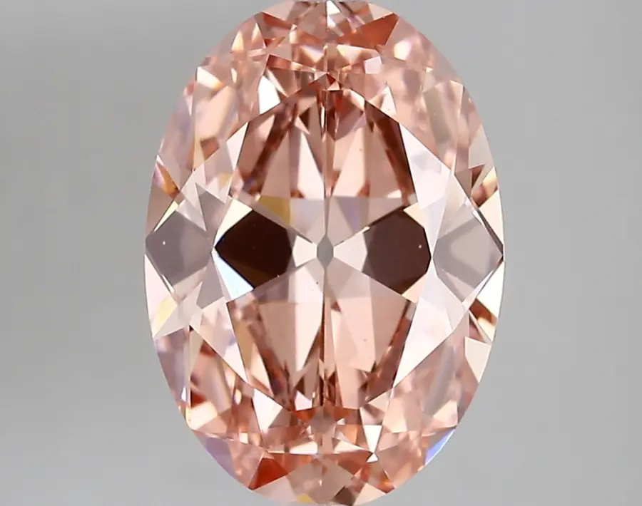 3.44ct FANCY VIVID  PINK VVS2 Oval Old Miner (IGI)