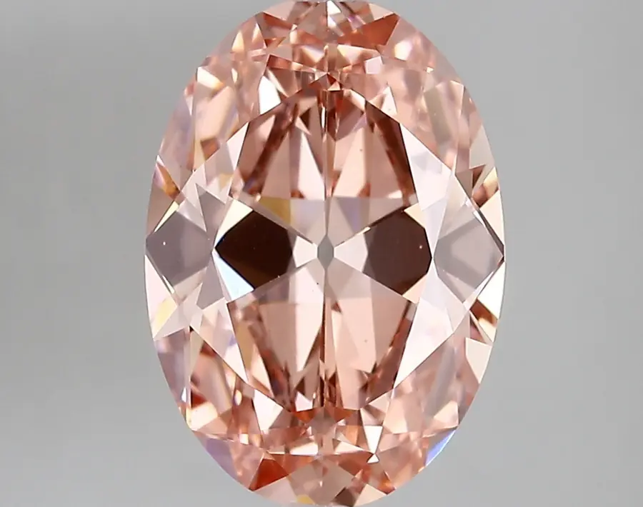 3.44ct FANCY VIVID  PINK VVS2 Oval Old Miner (IGI)