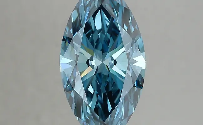 3.44ct FANCY VIVID  BLUE VS1 Marquise (IGI)