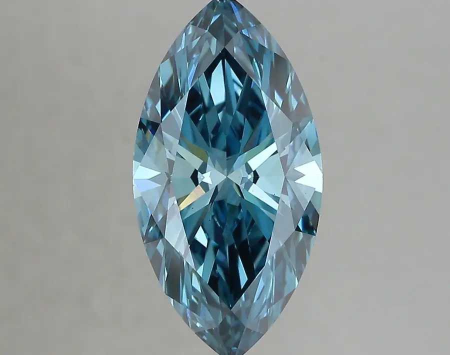 3.44ct FANCY VIVID  BLUE VS1 Marquise (IGI)