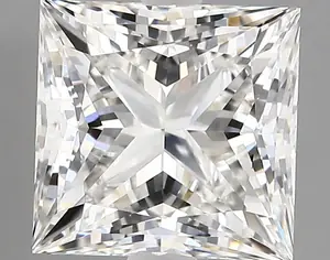 3.44ct F VVS2 Princess (IGI)