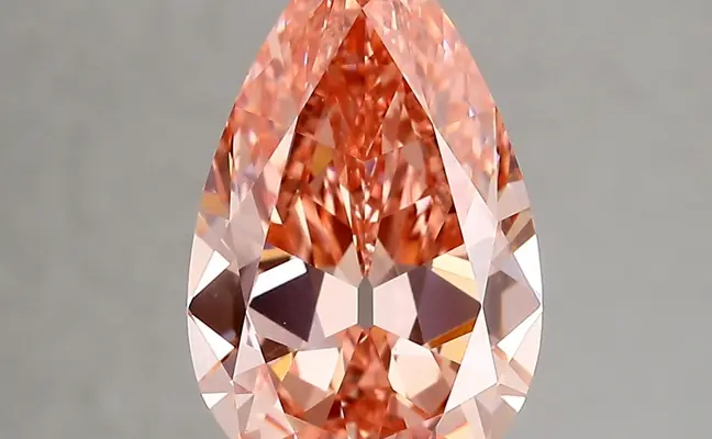 3.42ct FANCY VIVID  PINK VS1 Pear (IGI)