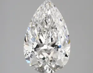 3.42ct E VVS2 Pear (IGI)