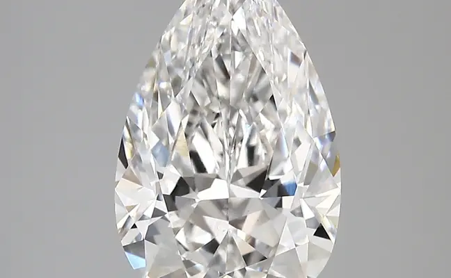 3.42ct E VVS2 Pear (IGI)