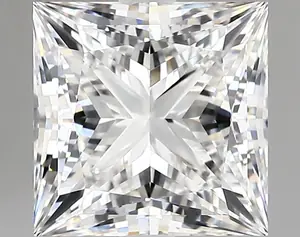 3.41ct F VVS2 Princess (IGI)