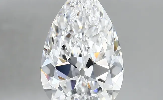 3.41ct E VS1 Pear (IGI)