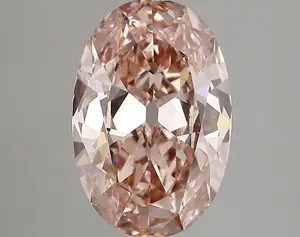 3.40ct FANCY INTENSE  PINK VS2 Oval Old Miner (IGI)