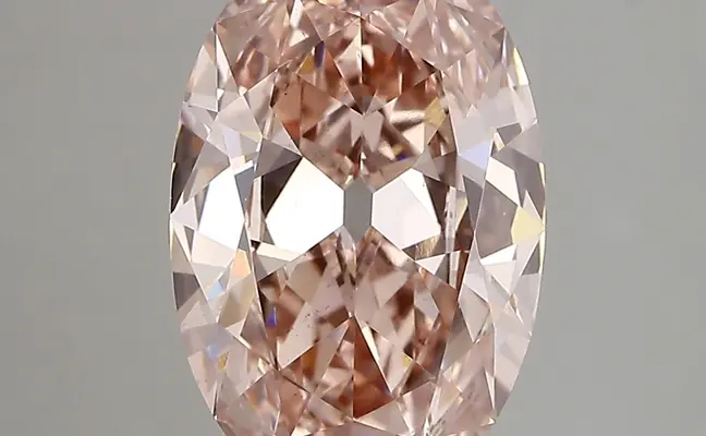 3.40ct FANCY INTENSE  PINK VS2 Oval Old Miner (IGI)