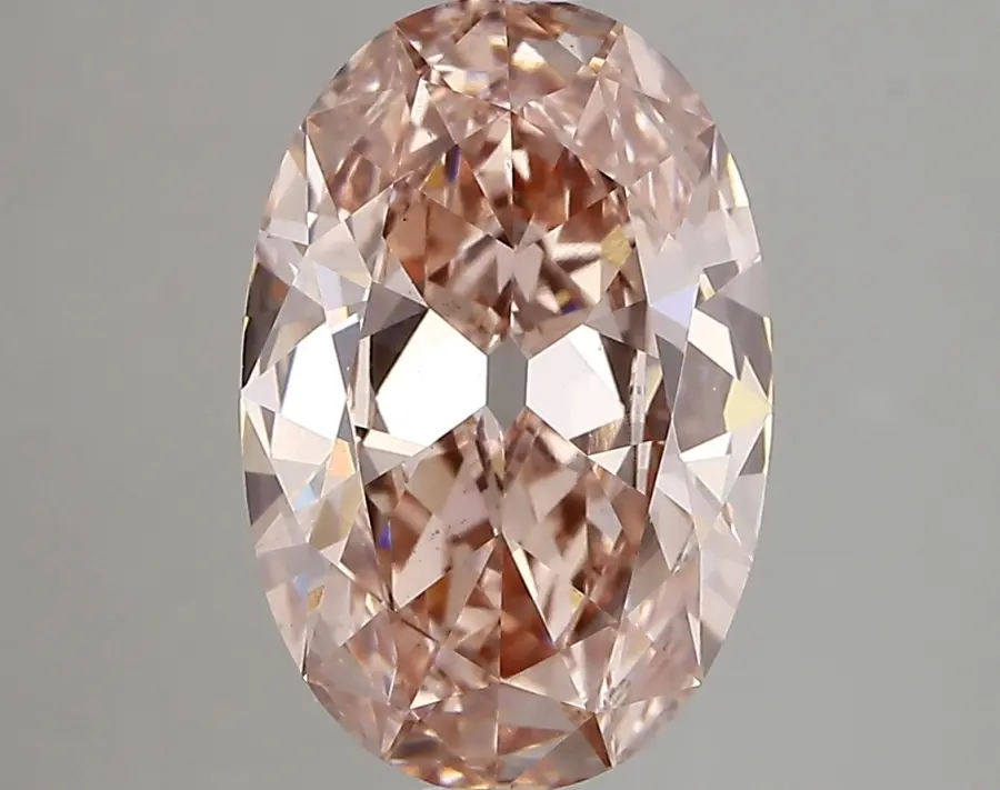3.40ct FANCY INTENSE  PINK VS2 Oval Old Miner (IGI)