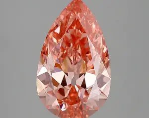 3.40ct FANCY VIVID  PINK VS1 Pear (IGI)
