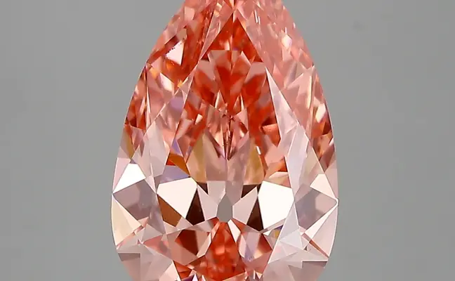 3.40ct FANCY VIVID  PINK VS1 Pear (IGI)