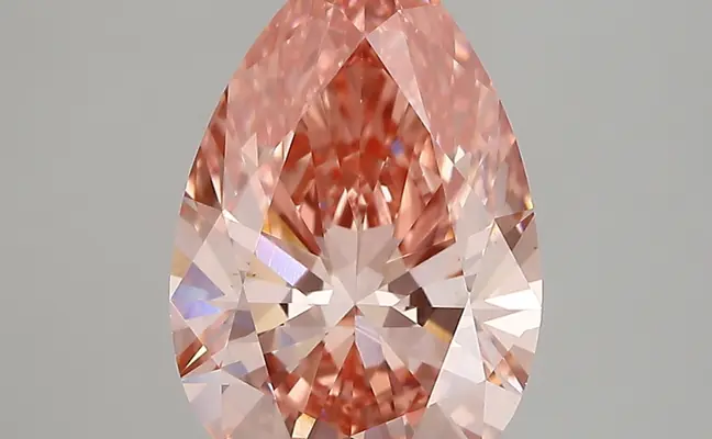 3.39ct FANCY VIVID  PINK VS1 Pear (IGI)
