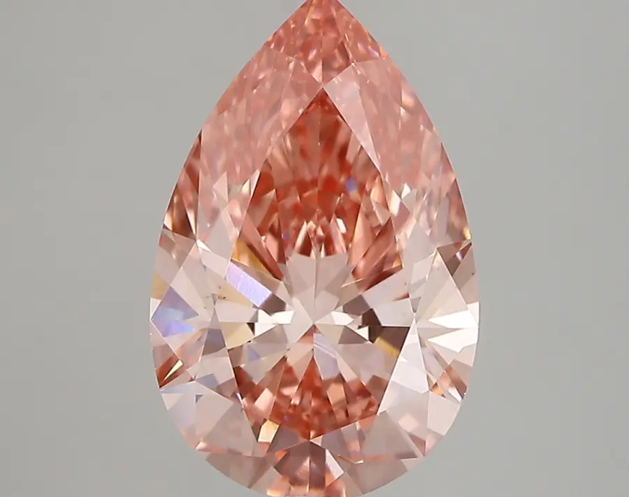 3.39ct FANCY VIVID  PINK VS1 Pear (IGI)