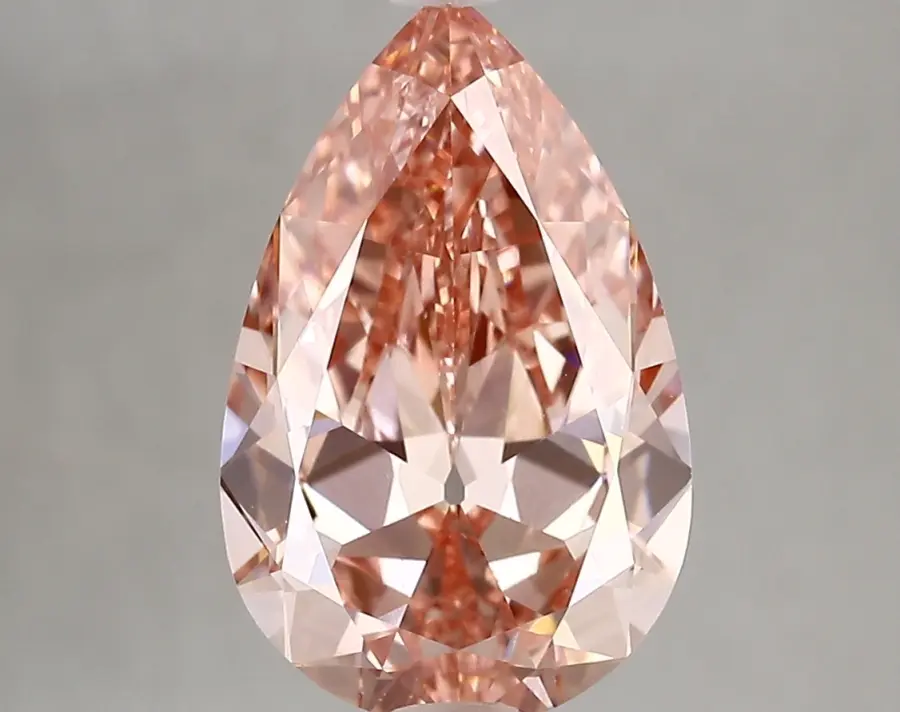 3.31ct FANCY VIVID  PINK VS1 Pear (IGI)