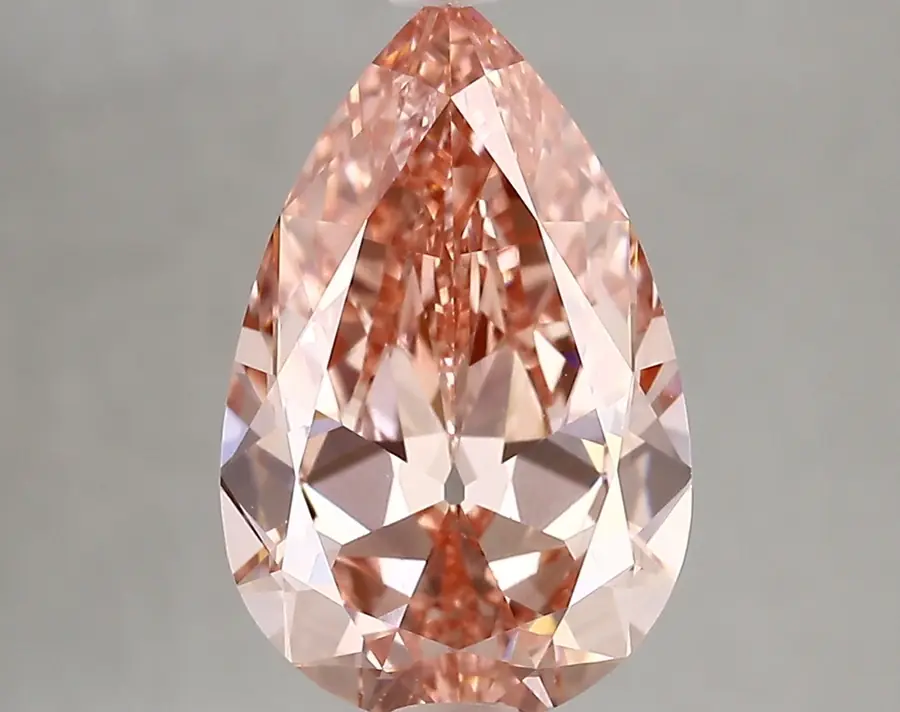 3.31ct FANCY VIVID  PINK VS1 Pear (IGI)