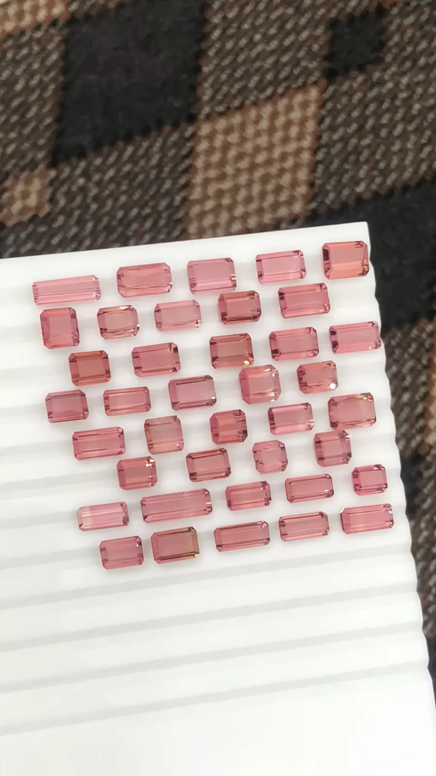 Peach pink Tourmaline lot