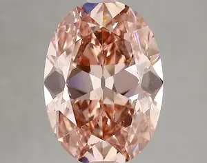 3.21ct FANCY VIVID  PINK VS1 Oval Old Miner (IGI)