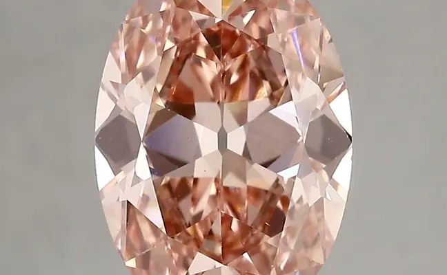 3.21ct FANCY VIVID  PINK VS1 Oval Old Miner (IGI)