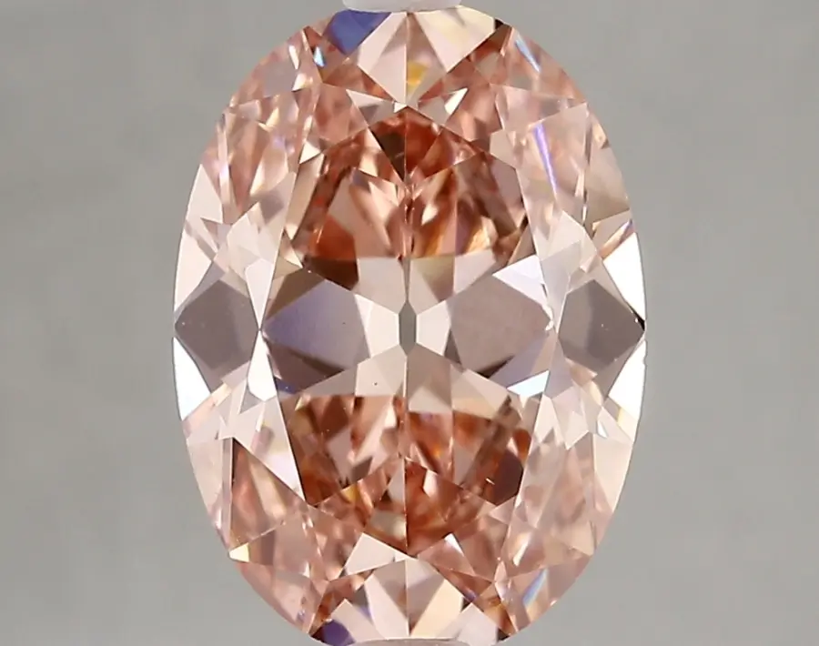 3.21ct FANCY VIVID  PINK VS1 Oval Old Miner (IGI)