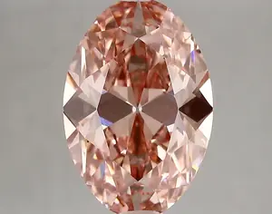 3.20ct FANCY VIVID  PINK VS1 Oval Old Miner (IGI)