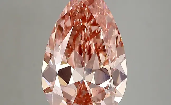 3.18ct FANCY VIVID  PINK VS1 Pear (IGI)
