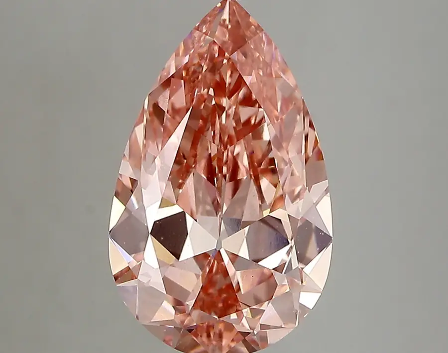 3.18ct FANCY VIVID  PINK VS1 Pear (IGI)
