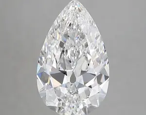3.15ct D VVS2 Pear (IGI)