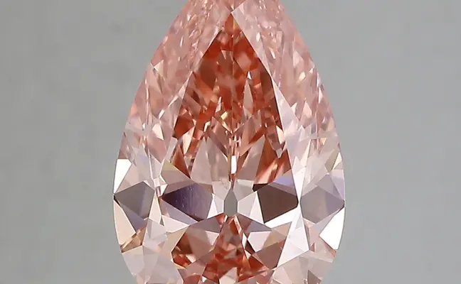 3.11ct FANCY VIVID  PINK VS1 Pear (IGI)