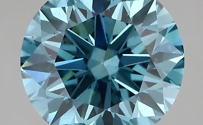 3.11ct FANCY VIVID  BLUE VS2 Round (IGI)