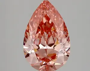 3.07ct FANCY VIVID  PINK VVS2 Pear (IGI)