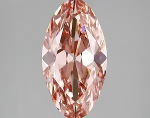 3.04ct FANCY VIVID  PINK VS1 Moval (IGI)