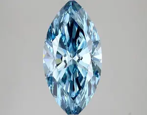 3.03ct FANCY VIVID  BLUE VVS2 Marquise (IGI)
