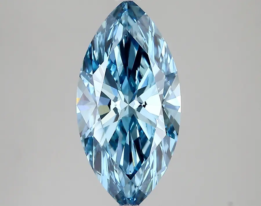 3.03ct FANCY VIVID  BLUE VVS2 Marquise (IGI)