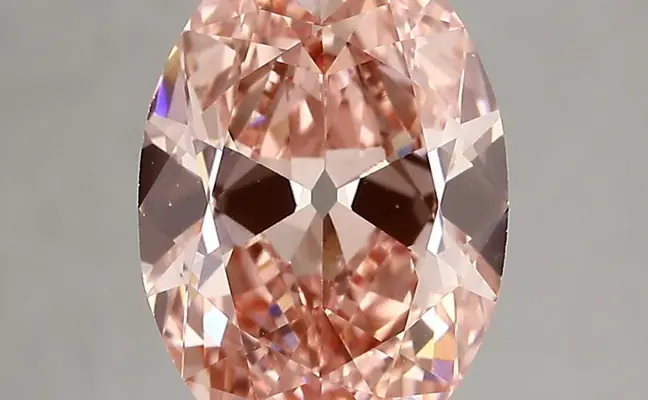 3.01ct FANCY VIVID  PINK VS1 Oval Old Miner (IGI)