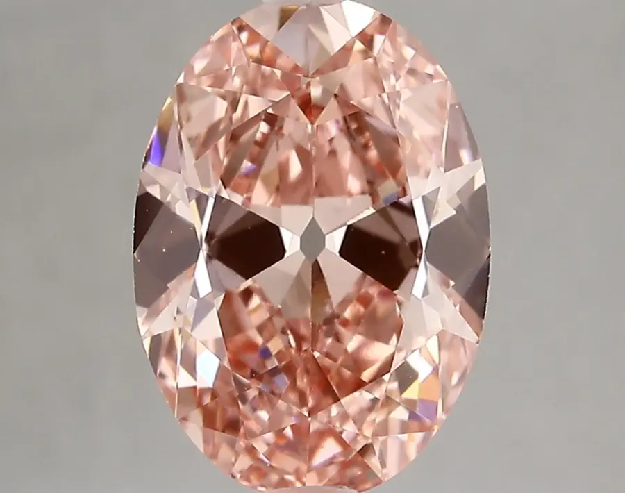 3.01ct FANCY VIVID  PINK VS1 Oval Old Miner (IGI)